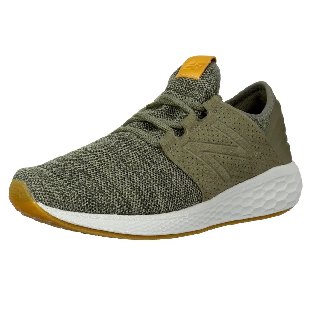 Men’s New Balance Fresh Foam Cruz v2 Knit Military Foliage Green Running Shoes - Picture 1 of 13